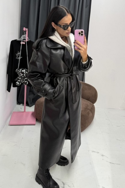 PŁASZCZ PREMIUM SKÓRA MAXI...