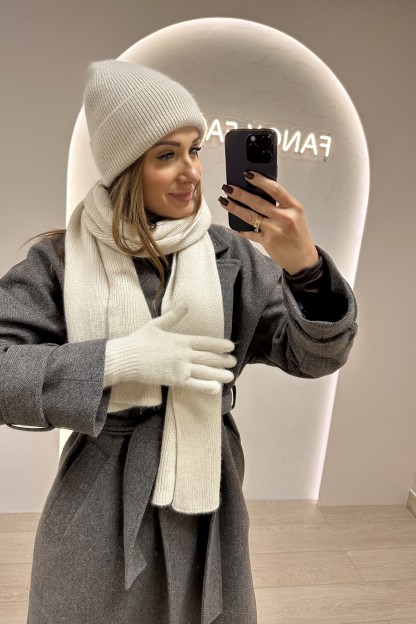 RĘKAWICZKI Z ANGORĄ I...